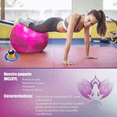 thumbnail image 3 of Pelota Fitness De Yoga Acondicionamiento 75 Cm Con Bomba Rosa, 3 of 5