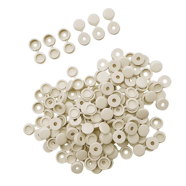 Eigraketly 100 Pieces Hinged Screw Cover Cap Home Car for Furniture Decor Deportes acuáticos beis de 4.1 mm 100 piezas