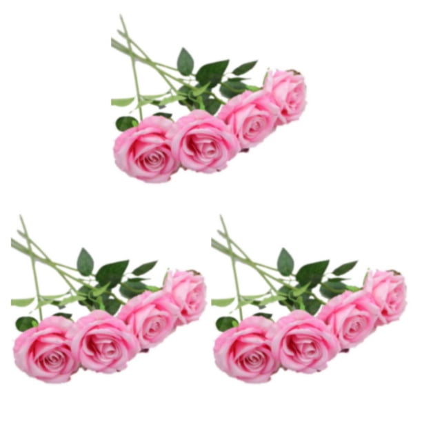 Rosas de seda Inteprter 10 piezas SEDA ECOLÓGICA Color Rosa