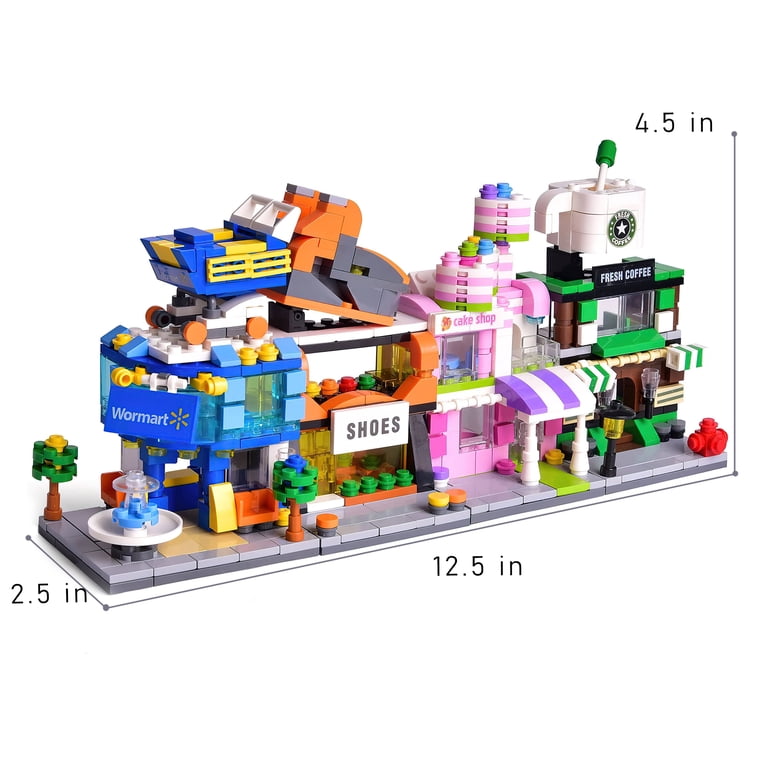 MACTANO House Mini Building Block Set City Street View Building