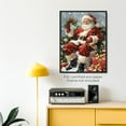 thumbnail image 4 of Moonow7 Classic Santa Claus Wall Art Poster, Traditional Christmas Art Prints, Vintage Holiday Picture for Wall Decor in Living Room, Entryway, Dining Room, Unframed Size 45x60cm / 18x24", 4 of 13