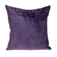thumbnail image 6 of Nassau Collection Tuffed Velvet Quilt Geometric Stitched Square Throw Pillow - 20" - Purple, 6 of 6