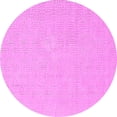 thumbnail image 1 of Ahgly Company Indoor Round Solid Pink Modern Area Rugs, 7' Round, 1 of 4