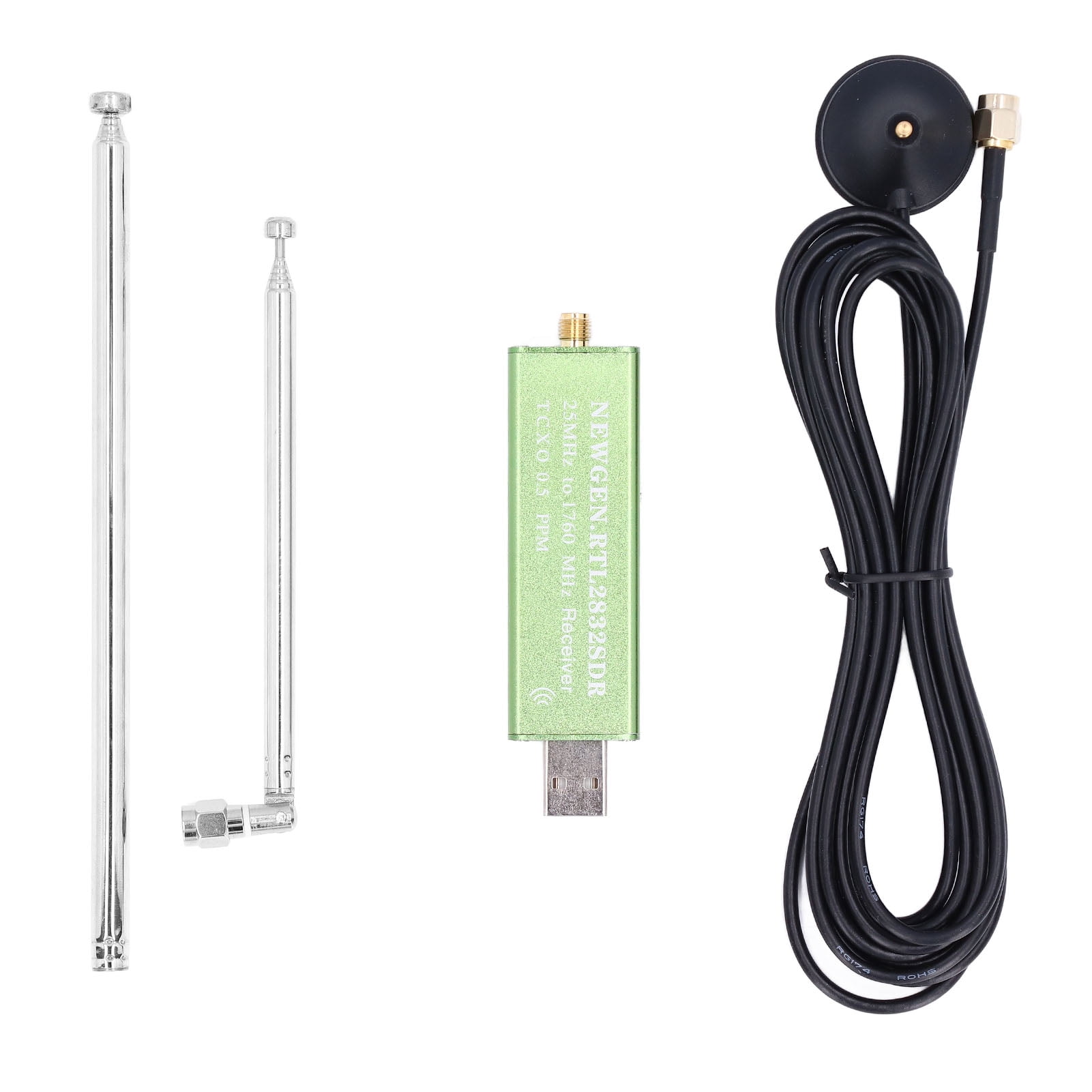 Walfront RTL SDR-ontvanger met USB-poort en materiaal van