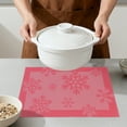 thumbnail image 4 of Unique Bargains 6Pcs Plastic Placemats Table Mats Red 17.7" x 11.8", 4 of 6