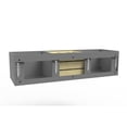 thumbnail image 4 of Alpine 60" Gray Wood Floating Vanity Base/Brushed Nickel Handles, 4 of 5