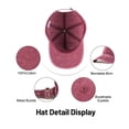 thumbnail image 3 of Zylioo XXL Washed Pigment Dyed Baseball Cap,Oversized Adjustable Hiking Cap,Running Hats for Big Heads 23.5"-25.5", 3 of 5