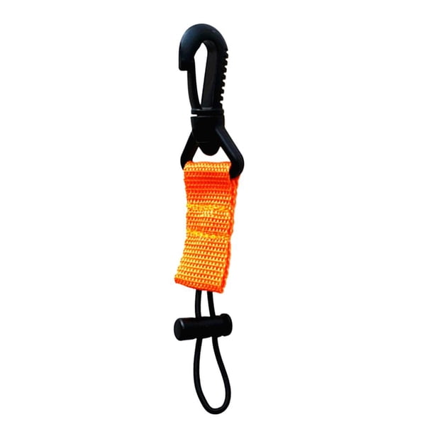 Soporte para boquilla de buceo con regulador y mosquetón para buceo submarino naranja