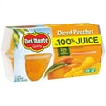 thumbnail image 3 of DEL MONTE Diced Peaches FRUIT CUP Snacks 100% Juice 4 oz (4 cups) (Pack of 2), 3 of 3