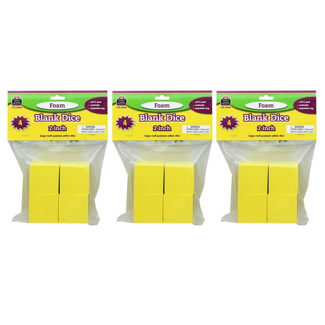 Pomme (3 PK) 2 Pouces de Mousse dés Blancs 4PK