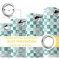 thumbnail image 6 of Green Plaid Farmhouse Blackout Curtains for Bedroom/Living Room, Thermal Insulated Kitchen Curtains, Watercolor Cute Country Pigs Checkered Grommet Darkening Window Treatment Drapes 42"x63"x2, 6 of 8