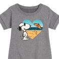 thumbnail image 3 of Peanuts - Summer Edition - Snoopy Hearts the Beach - Toddler & Youth Girls Fleece Dress, 3 of 5