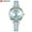 Blue, variant on Top Brand Analog Quartz Women Watches CURREN Fashion Leather Strap Luxury Wristwatch Ladies Casual Beautiful Flower Dial Watch