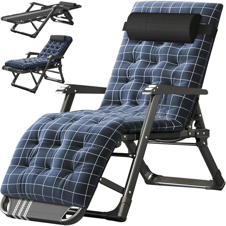 Lilypelle Zero Gravity Chair Folding Adult Camping Cot Bed with