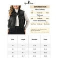 thumbnail image 6 of Unique Bargains Women's Plus Size Denim Sleeveless Chest Pockets Vests Jacket 3X Black, 6 of 6