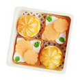thumbnail image 2 of kusrkot Fruit Basket Figurines Dollhouse Kitchen Miniature orange White, 2 of 9