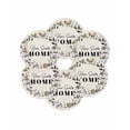 thumbnail image 7 of 13 Inch Round Placemats Set of 6, Home Sweet Non Slip Heat Insulation PP Table Mats, Wreath Botanical Farmhouse Plants Beige Washable Place Mats for Kitchen Dining Party Table Decor, 7 of 7