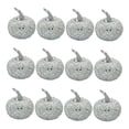 thumbnail image 1 of 12 piezas de calabaza artificial de otoño, modelos de calabaza , decoración rústica de calabaza para Acción de Gracias, de otoño, plata BLESIY Mini Calabaza De Espuma, 1 of 8