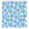 thumbnail image 3 of Ambesonne Watercolor Shower Curtain, Japan Flower, 69"Wx70"L, Sky Blue, 3 of 3