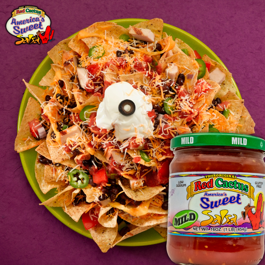 (2 pack) Red Cactus America’s Sweet Salsa, Mild, 16 oz - Sweet Mild Salsa for Dipping, Tacos, and Nachos