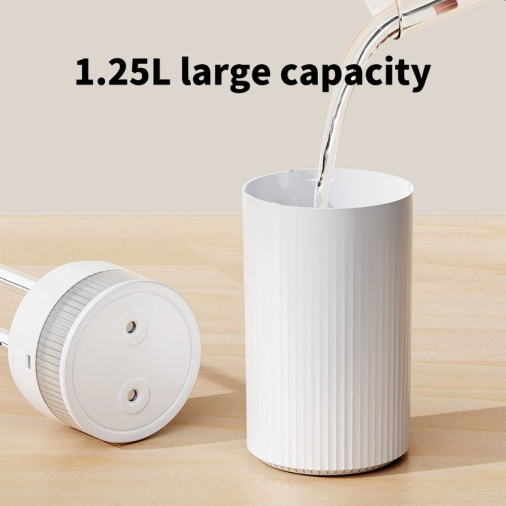 Raistyw Humidifiers for Bedroom Baby, 1.2L Cool Mist Humidifier with Night Light, 28 dB Quiet Ultrasonic Air Humidifier for Large Room, White