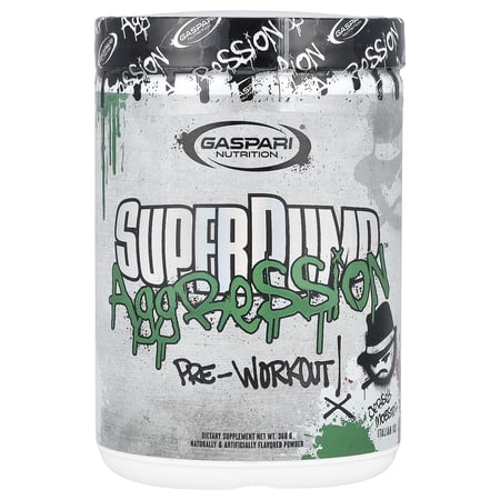 Gaspari Nutrition SuperPump Aggression™ Pre- Workout, Jersey Mobster Italian Ice, 360 g