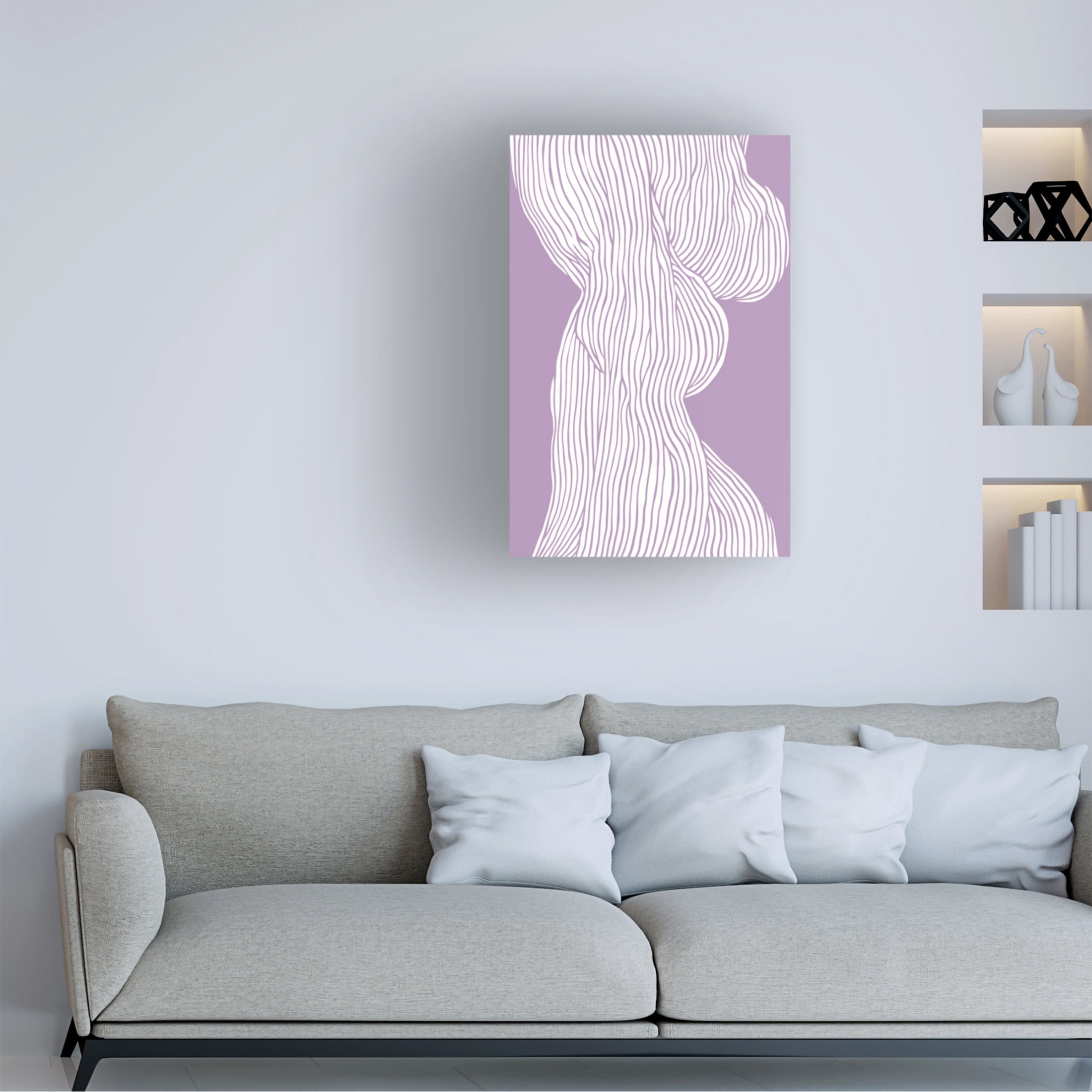 Trademark Fine Art Treechild   Fibers No 1 Purple Canvas Wall Art