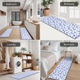 thumbnail image 5 of Light Blue Butterfly Purple Pattern Kitchen Rugs Sets Of 3,Kitchen Runner Rugs Non Skid Washable,Decorative Kitchen Floor Mats for Kitchen,Sink,Laundry,17"x30"+ 17"x47" + 17"x59", 5 of 6