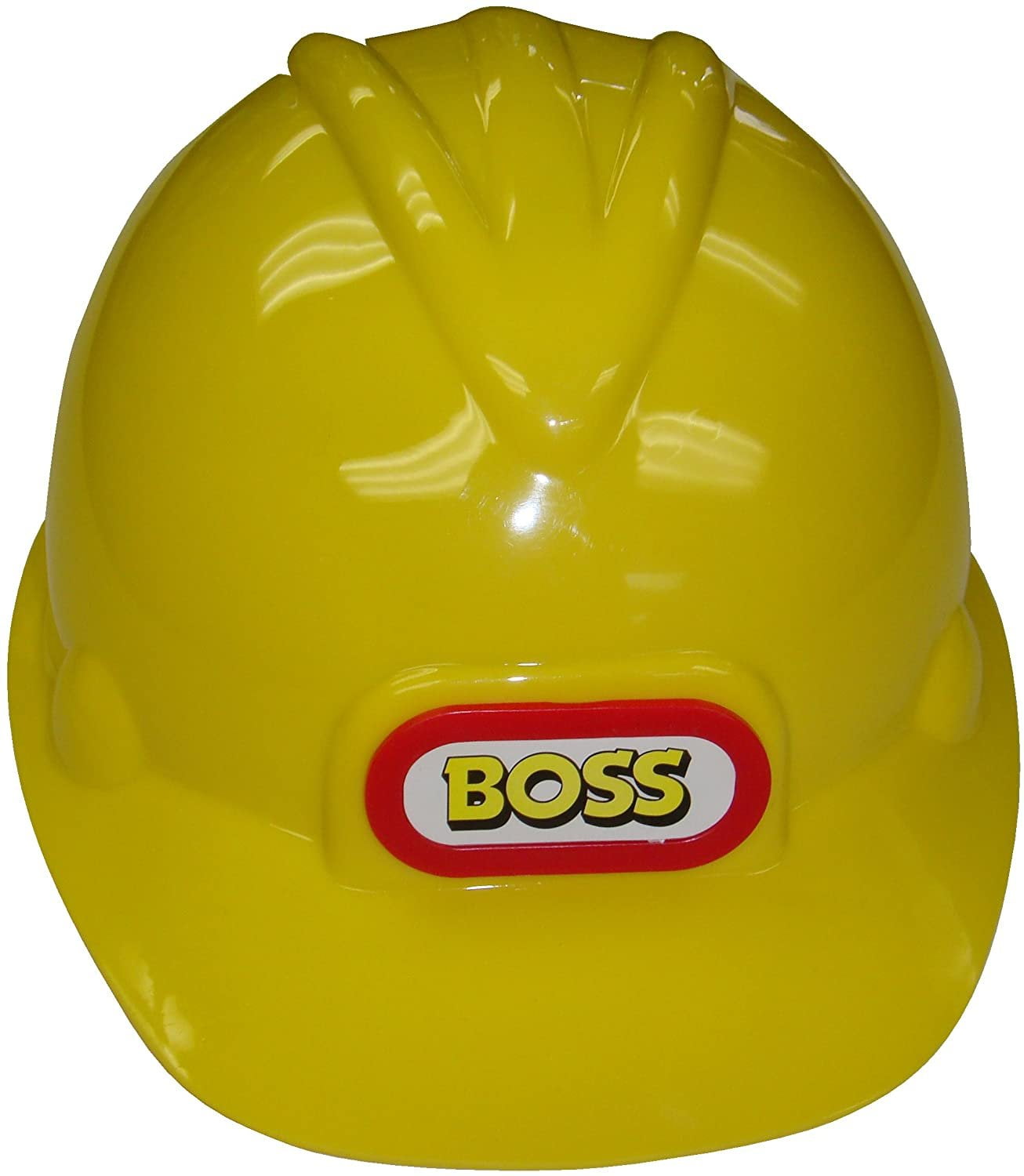 Yellow Boss Construction Hard Hat Builder Kids Play Fancy Dress Fun 