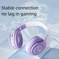thumbnail image 3 of Original Wireless Bluetooth Headphones for Computer RGB Glowing Smiley Face Noise Reduction Gaming Headset Gamer Girl Bass Sport, 3 of 25