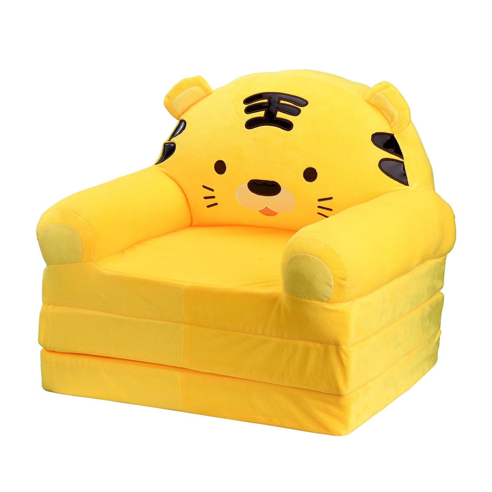 2?in?1 Foldable Sofa for Kids Lovely Futon Sofa Children Couch Room Decoration