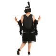 thumbnail image 2 of Plus Size Women's Onyx Flapper Costume, 2 of 3