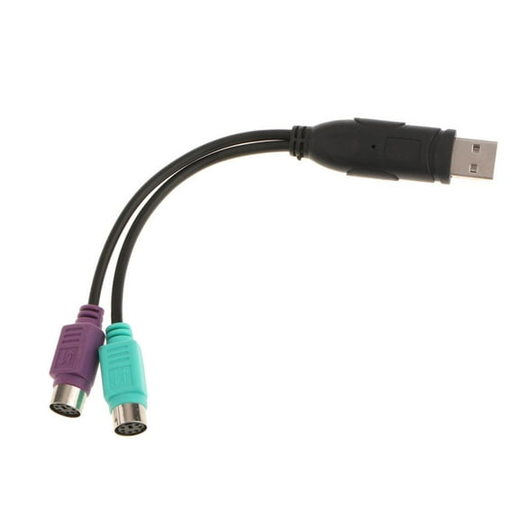 USB to Dual Mouse Keyboard Converter Cable Changer Adapter for Computer