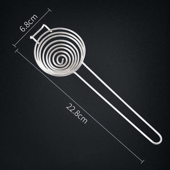 Spiral Stainless Steel Egg White Separator Egg Yolk Remover Divider Long Handle Spring type Tool Kitchen Baking Cooking Gadgets (1pc)