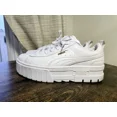thumbnail image 2 of Size 8.5 - PU & MA Mayze Classic White leather gold tone logo, 2 of 6
