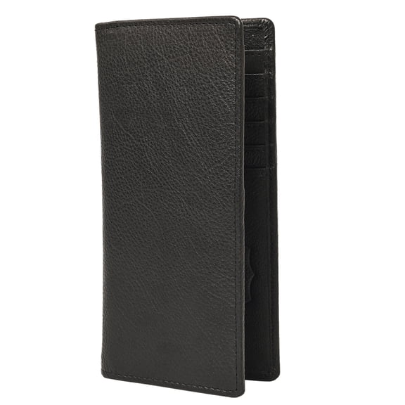 AT AMERICAN TANNER Genuine Leather Long Bifold Wallet For Men Women H7 X W3