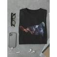 thumbnail image 3 of Walking Gorilla Smoke Art T-Shirt Men -Image by Shutterstock, Male Medium, 3 of 4