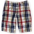 thumbnail image 1 of Aeropostale Shorts chinos informales a cuadros de longitud frontal plana para hombre, rojo, 27, 1 of 1