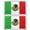 Mexico, variant on Anley Tactical Canada Flag Embroidered Patches (2 Pack) - 2"x 3" Canadian Flag Military Uniform Sew On Emblem Patch