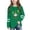 Green, variant on St. Patrick's Day Shirt for Kids, Toddler Long Sleeve Graphic Tee, Boys Girls Holiday Top, Casual Festive Wear for School, Party, Daily Outings