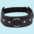 thumbnail image 7 of 2Pcs Black Gothic Imitation Pu Leather Armband Bracelets Strap Mens Punk Rock Cuff Wrap Bangle Bracelet Adjustable Goth Wristband with Ring Bulk, 7 of 7