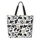 thumbnail image 1 of Fotbe Cow Bolsa Tote Estética de Lona con Estampado para Mujer - Bolsa Reutilizable de Hombro Casual para Vacaciones, Compras, Trabajo y Gimnasio, 1 of 8