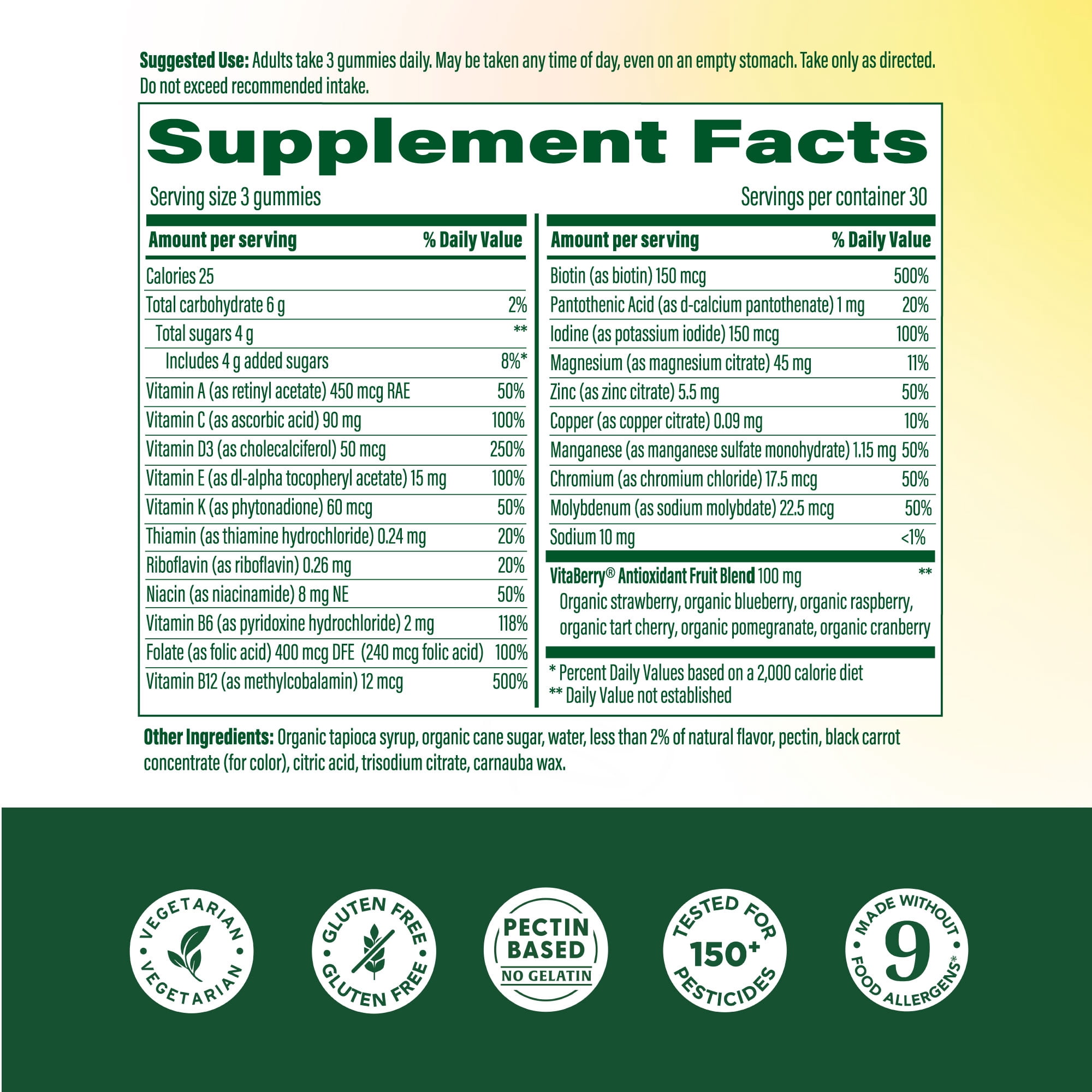 MegaFood Women’s Multivitamin Gummies, Whole Body Multivitamin for Women, General Wellness, Brain, Heart and Immune Support, 90 Gummies