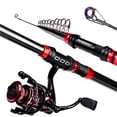 thumbnail image 4 of 1.8m-3.6m Telescopic Fishing Rod + Spinning Reel Fishing Reel Hard, 4 of 8