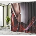 thumbnail image 5 of Ambesonne Western Shower Curtain, Cowboy Wild Texas Art, 69"Wx84"L, Brown Cream, 5 of 5