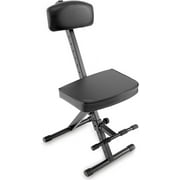 Pyle Padded Bench-Guitar/Keyboard Performer and DJ Deluxe Seat w/Adjustable Backrest