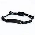 thumbnail image 2 of Gifts for Apartment Manager, In a world where you can be anything, Appreciation Birthday Black Rope Bracelet for Men, Women, Friends, Coworkers, 2 of 4
