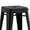 Distressed Black, variant on AC Pacific 30” Metal Backless Barstool Set of 2 – Country Rustic Style, Lightweight & Sturdy Build, Easy Assembly – Distressed Matte Black