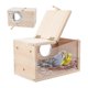 thumbnail image 4 of Parakeet Nesting Box Transparent Bird House for Cage Wood Parrot Breeding Box Parakeet Cake（Wood), 4 of 5