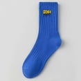 thumbnail image 2 of successthop Athletic Socks Men Workout Short Breathable Comfortable Soft Stay Dry Non Slip Summer Sock Blue, 2 of 2